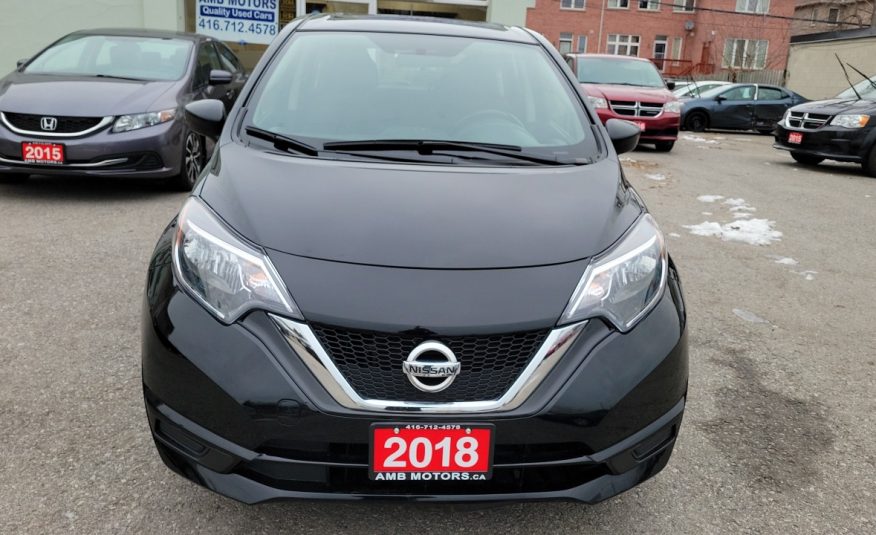 2018-Nissan Versa Note/Rear View Camera/Bluetooth/Heated Seats/Alloy Wheels/Keyless Entry/Power Locks/Power Windows. $12489.00