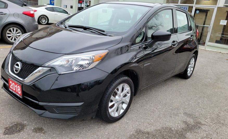 2018-Nissan Versa Note/Rear View Camera/Bluetooth/Heated Seats/Alloy Wheels/Keyless Entry/Power Locks/Power Windows. $12489.00