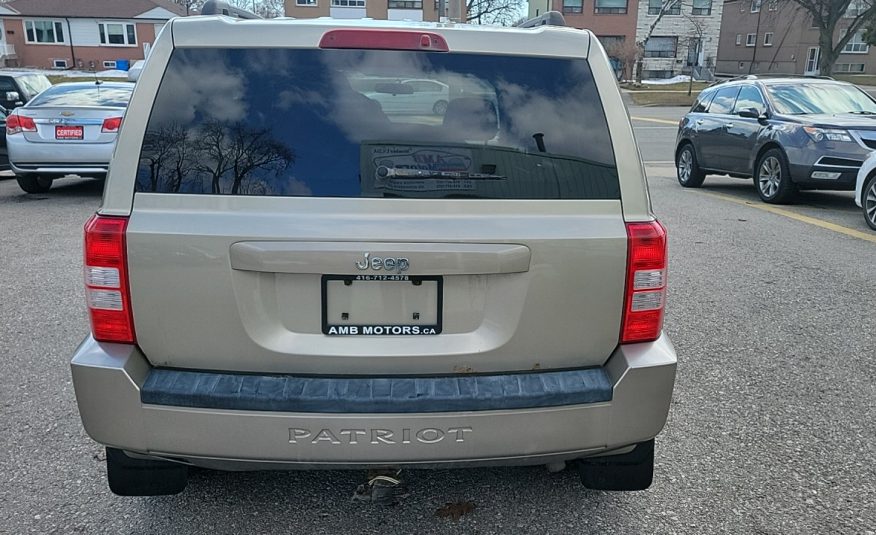 2010-Jeep Patriot/Power Locks/Power Windows/Power Mirrors/Alloy Wheels/Air Conditioning. $2499.00