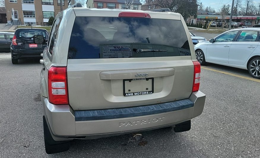 2010-Jeep Patriot/Power Locks/Power Windows/Power Mirrors/Alloy Wheels/Air Conditioning. $2499.00