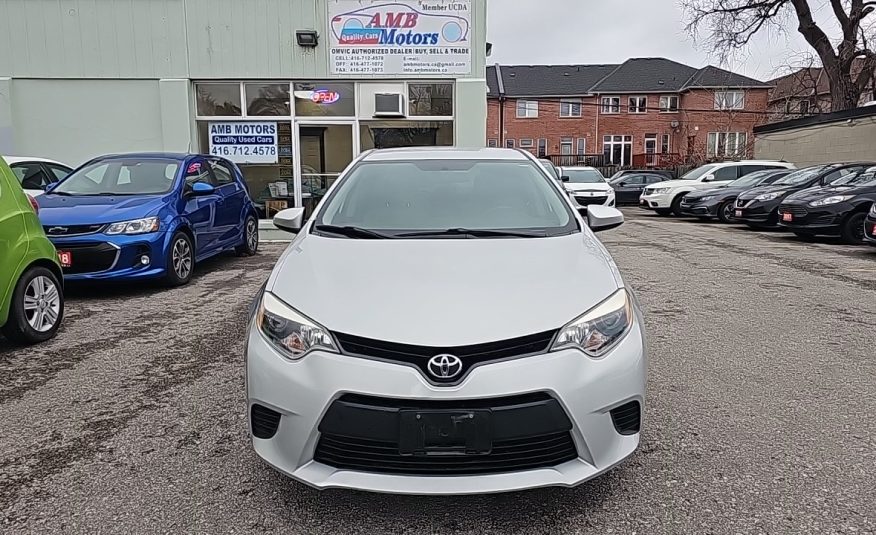 2014-COROLLA/HEATED SEATS/REAR VIEW CAMERA/BLUETOOTH/REMOTE TRUNK RELEAE/KEY LESS  ENTRY/POWER WINDOWS/POWER LOCKS. $15449.00