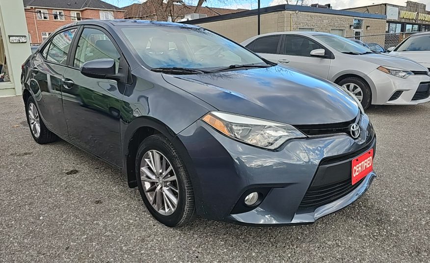 2014-CORLLA LE+ /REAR VIEW CAMERA/FOG LIGHTS/SUN ROOF/HEATED SEATS/BLUETOOTH/ALLOY WHEELS/USB PORT. $15949.00