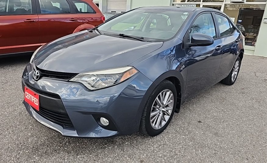 2014-CORLLA LE+ /REAR VIEW CAMERA/FOG LIGHTS/SUN ROOF/HEATED SEATS/BLUETOOTH/ALLOY WHEELS/USB PORT. $15949.00