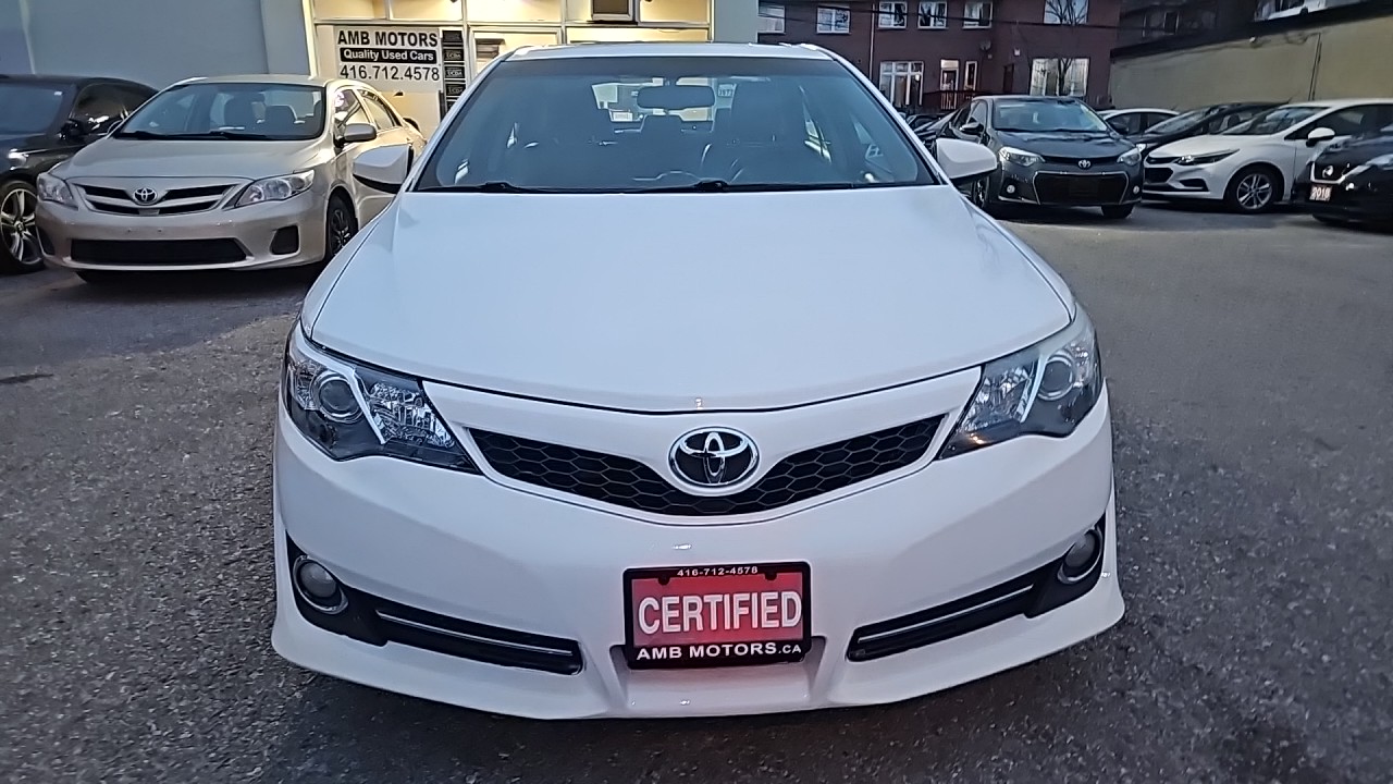 2013 Toyota Camry SE Loaded/Leather Seats/Heated Seats/Power Seat/Sun Roof/Alloy Wheels/Rear View Camera/Spoiler/ECO Mode. $12449
