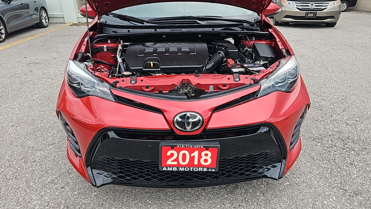 2018 Toyota Corolla SE Loaded/Heated Seats/Rear View Camera/Bluetooth/Fog Lights LED Daytime Runing Lights/Remote Trunk Release.  $16449.00