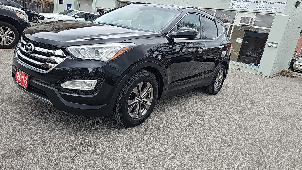 2016 Hyundai Santa Fee Loaded/Panorama Sun Roof/Remote Start/Power Seats/Heated Seats/Navigation/Dash Cam/Alloy Wheels/Rear View Camera.$12449.00